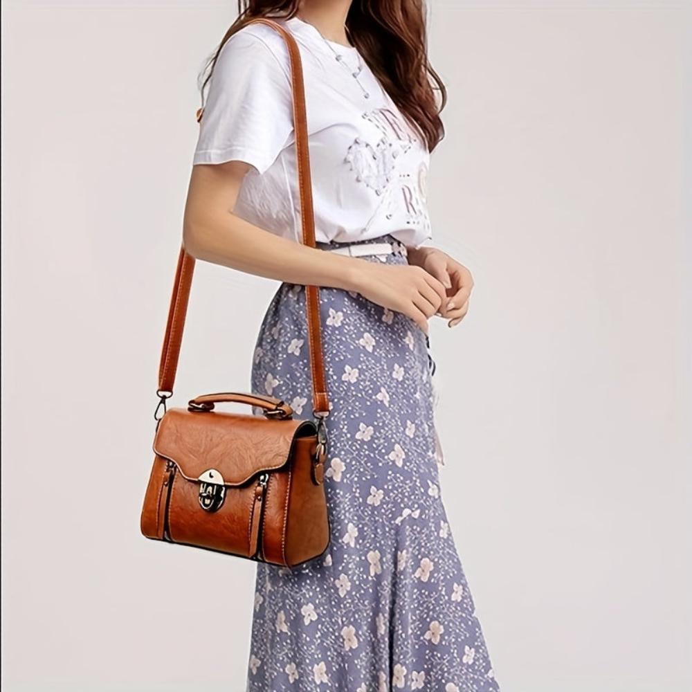 Twist-Lock Shoulder Bag by Eleanor Vale