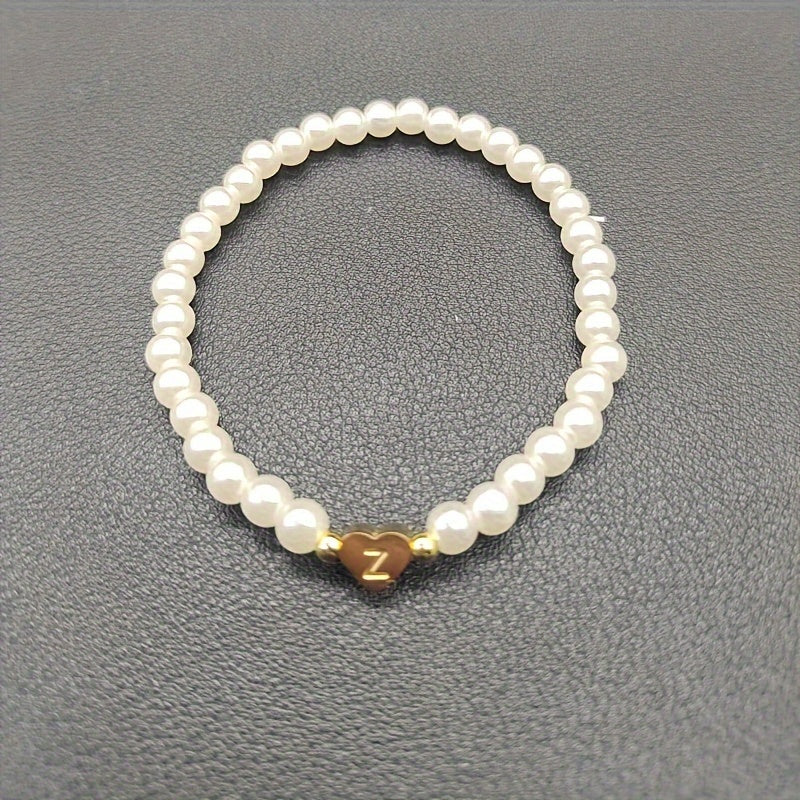 Monogram-Heart Bracelet by Eleanor Vale