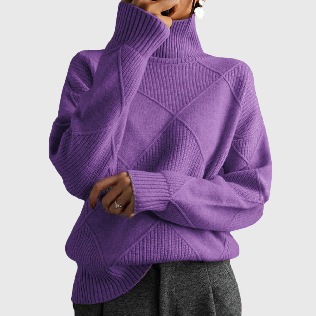 Diamond-Rib Jumper by Eleanor Vale
