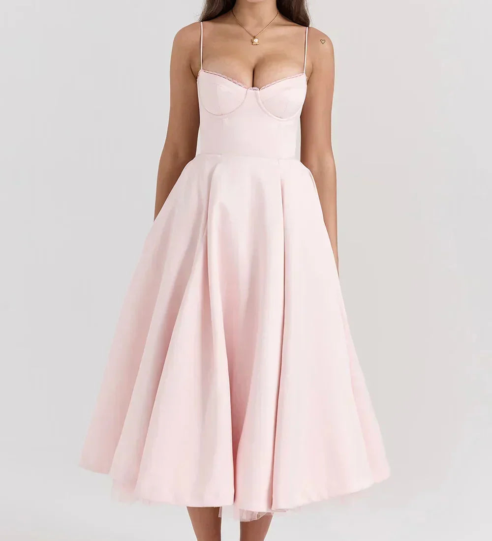 Circle-Skirt Midi Dress by Eleanor Vale