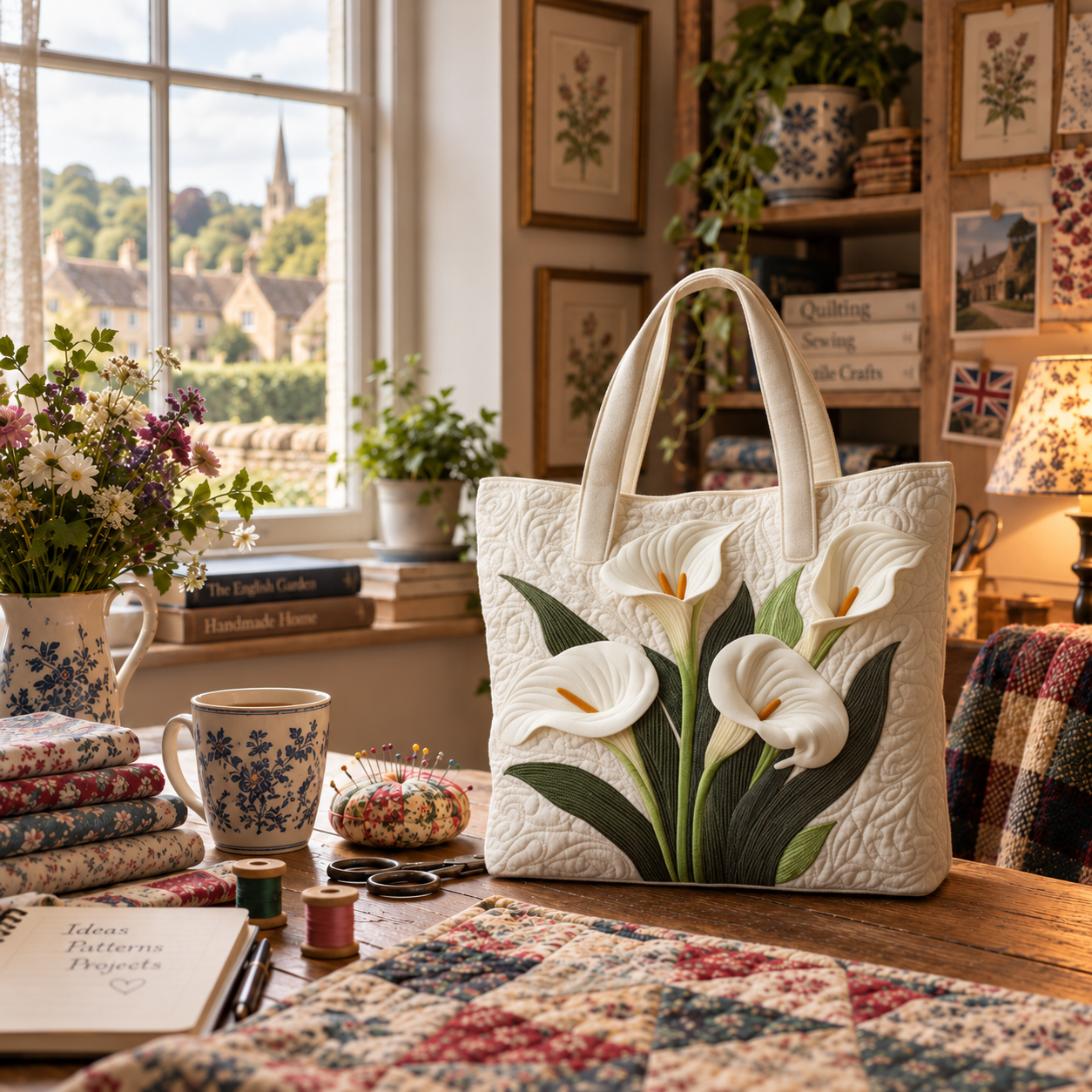 Liliane - Ivory-Calla Tote Bag