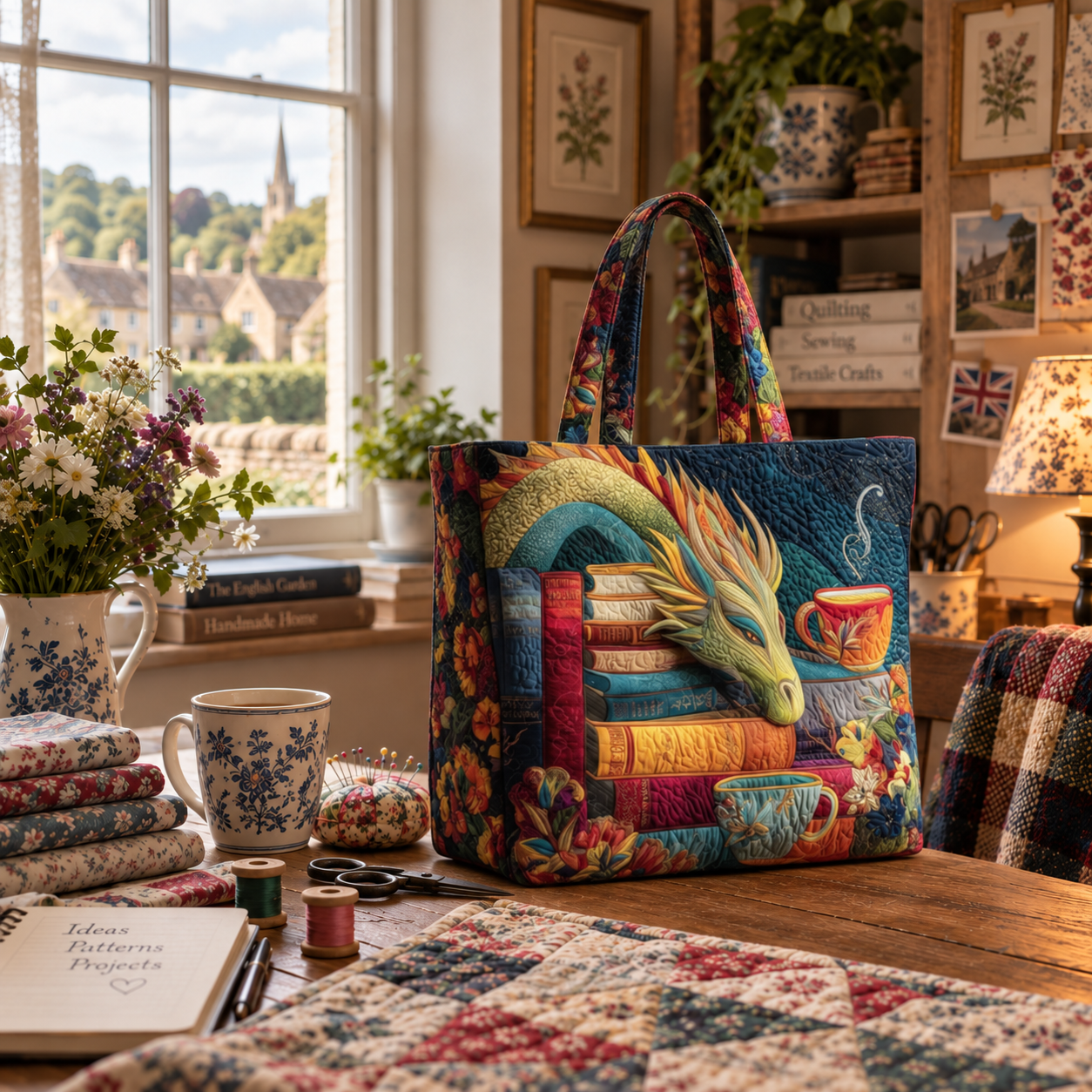 Griselda - Storybook-Dragon Tote Bag