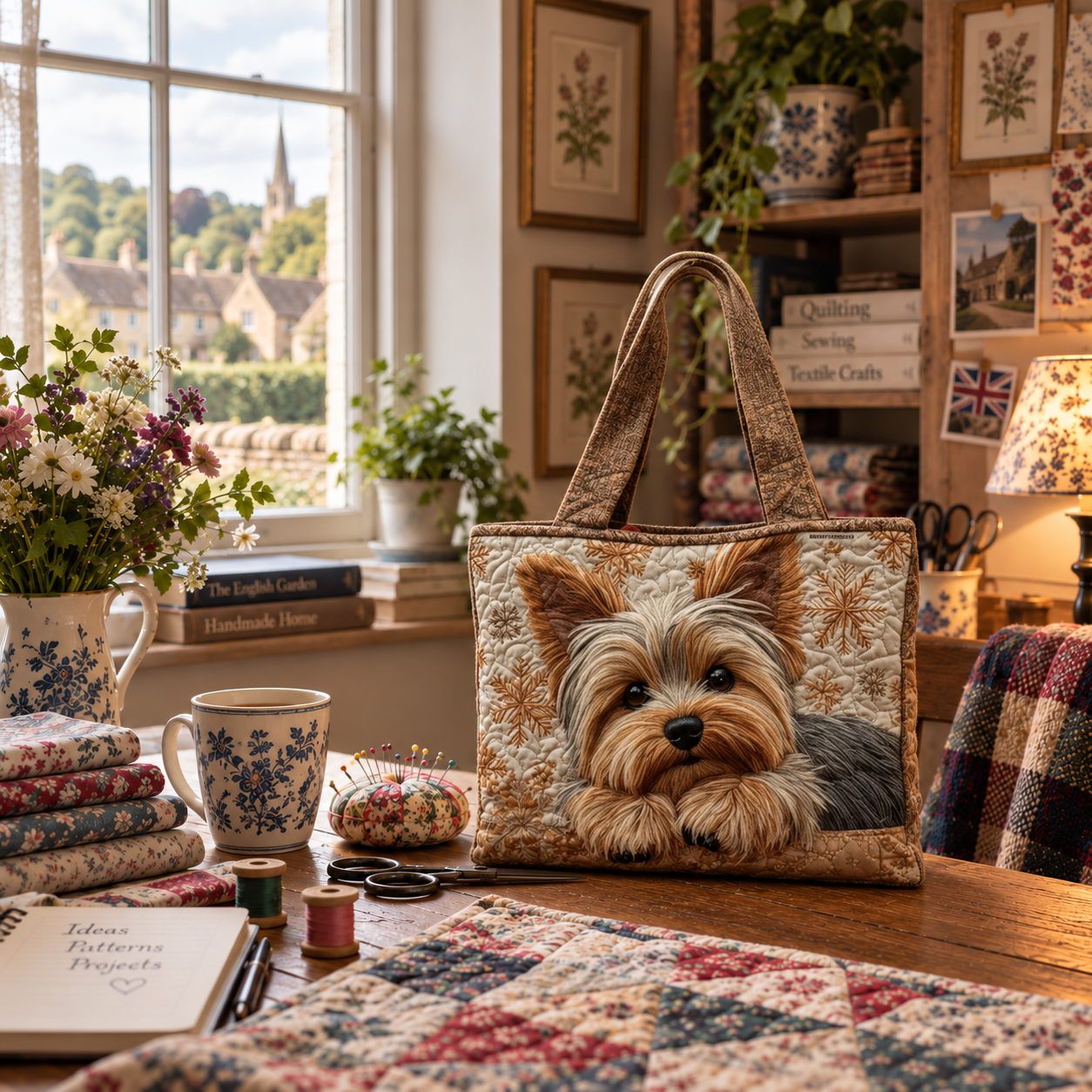 Josephine - Snowflake-Terrier Tote Bag
