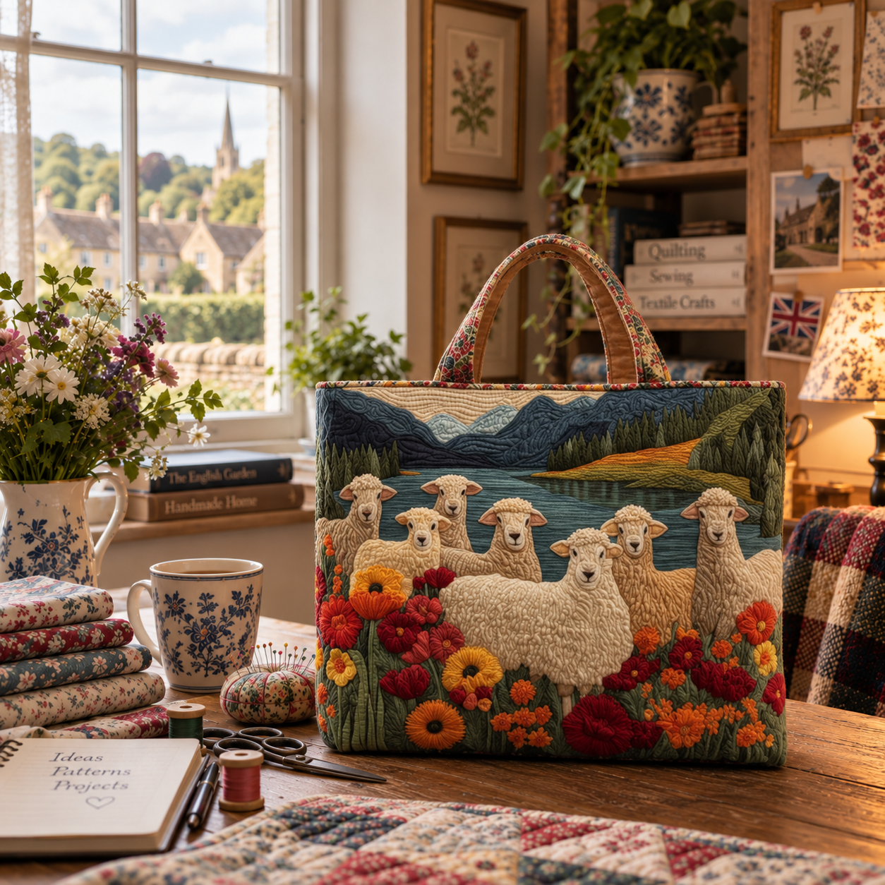 Margaux - Lakeside-Flock Tote Bag