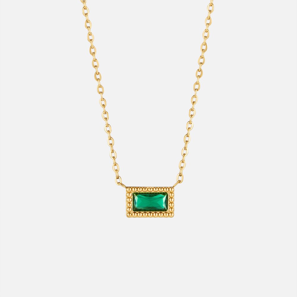 Baguette-Bezel Necklace by Eleanor Vale