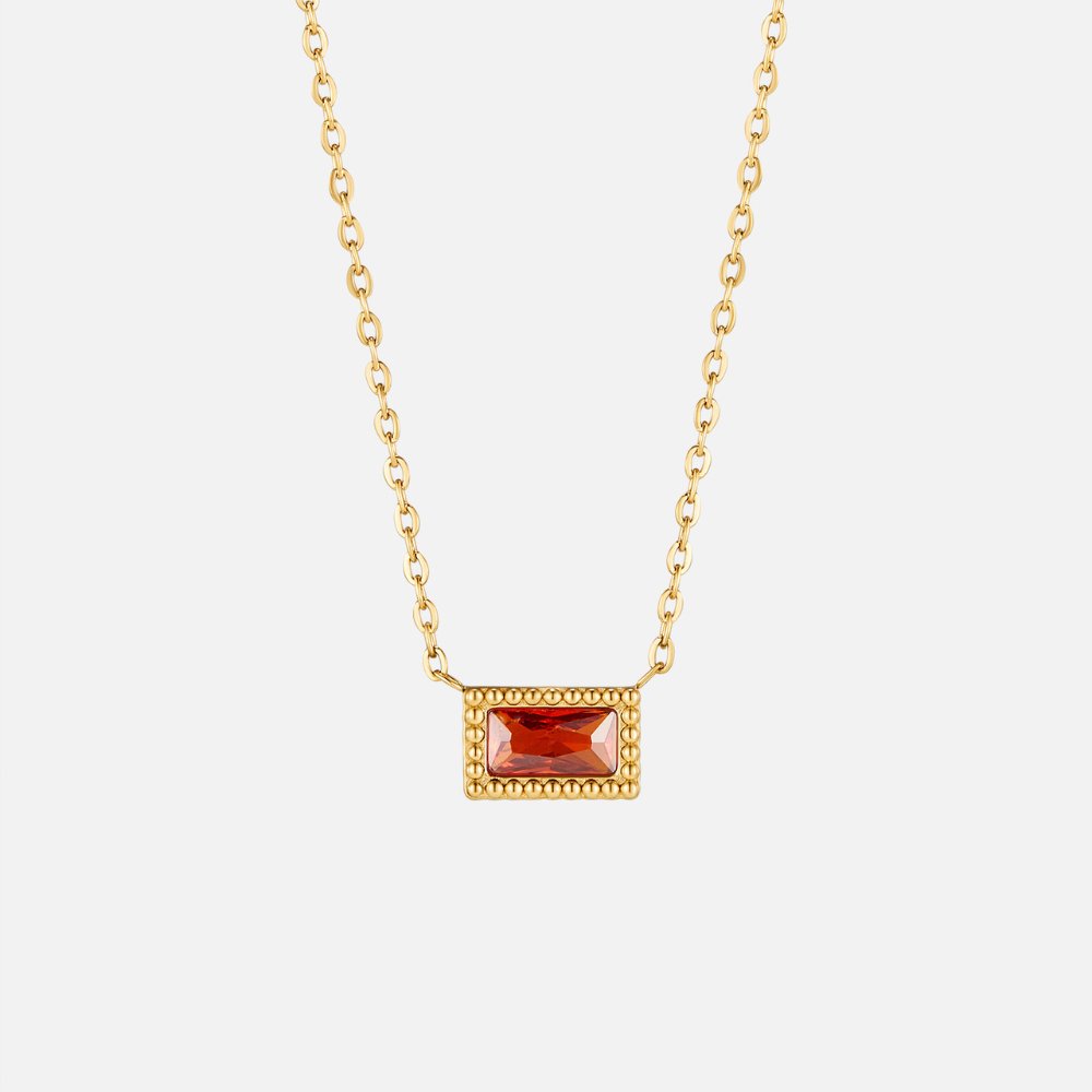 Baguette-Bezel Necklace by Eleanor Vale