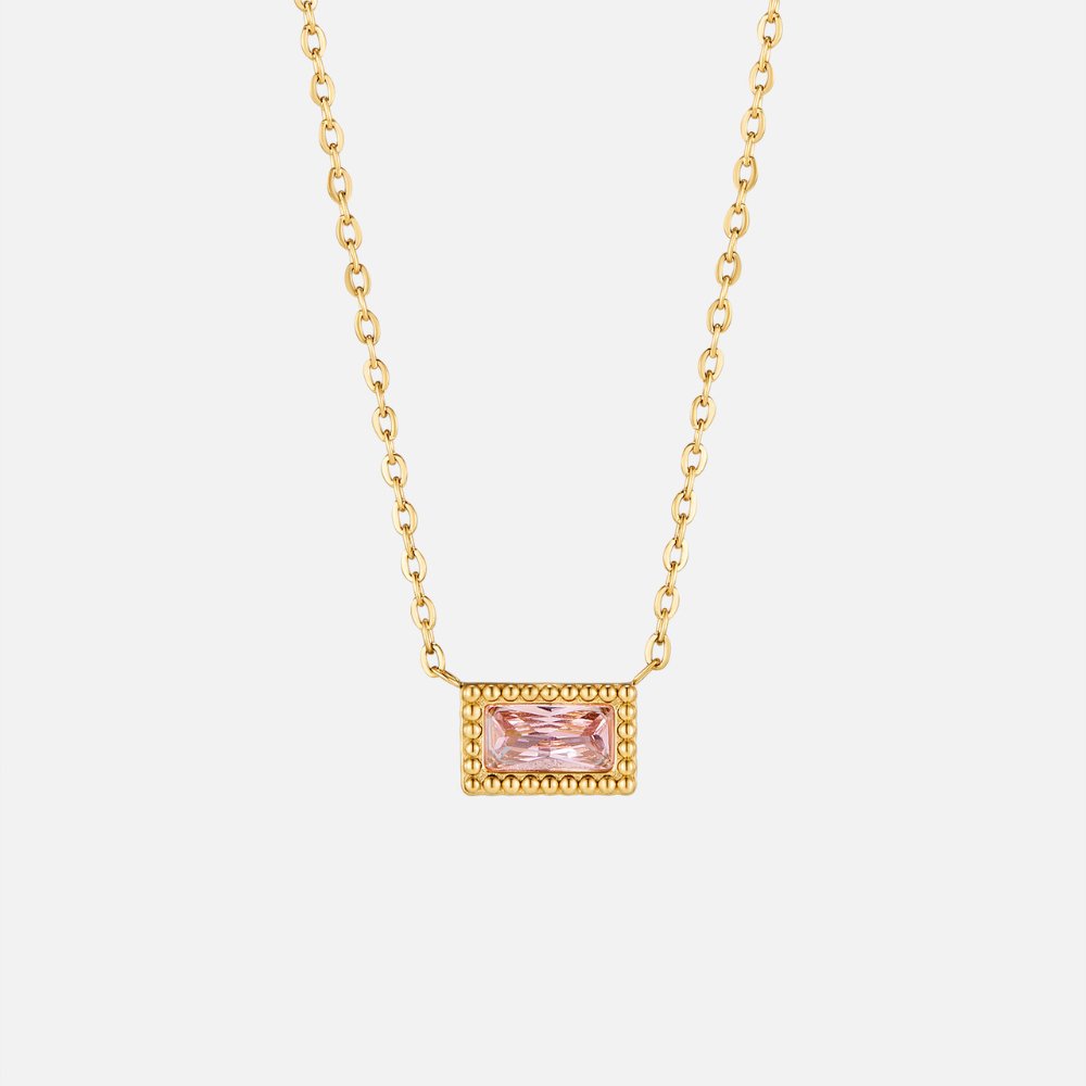 Baguette-Bezel Necklace by Eleanor Vale