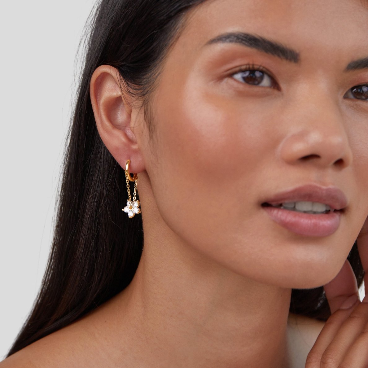Crystal-Blossom Earrings by Eleanor Vale