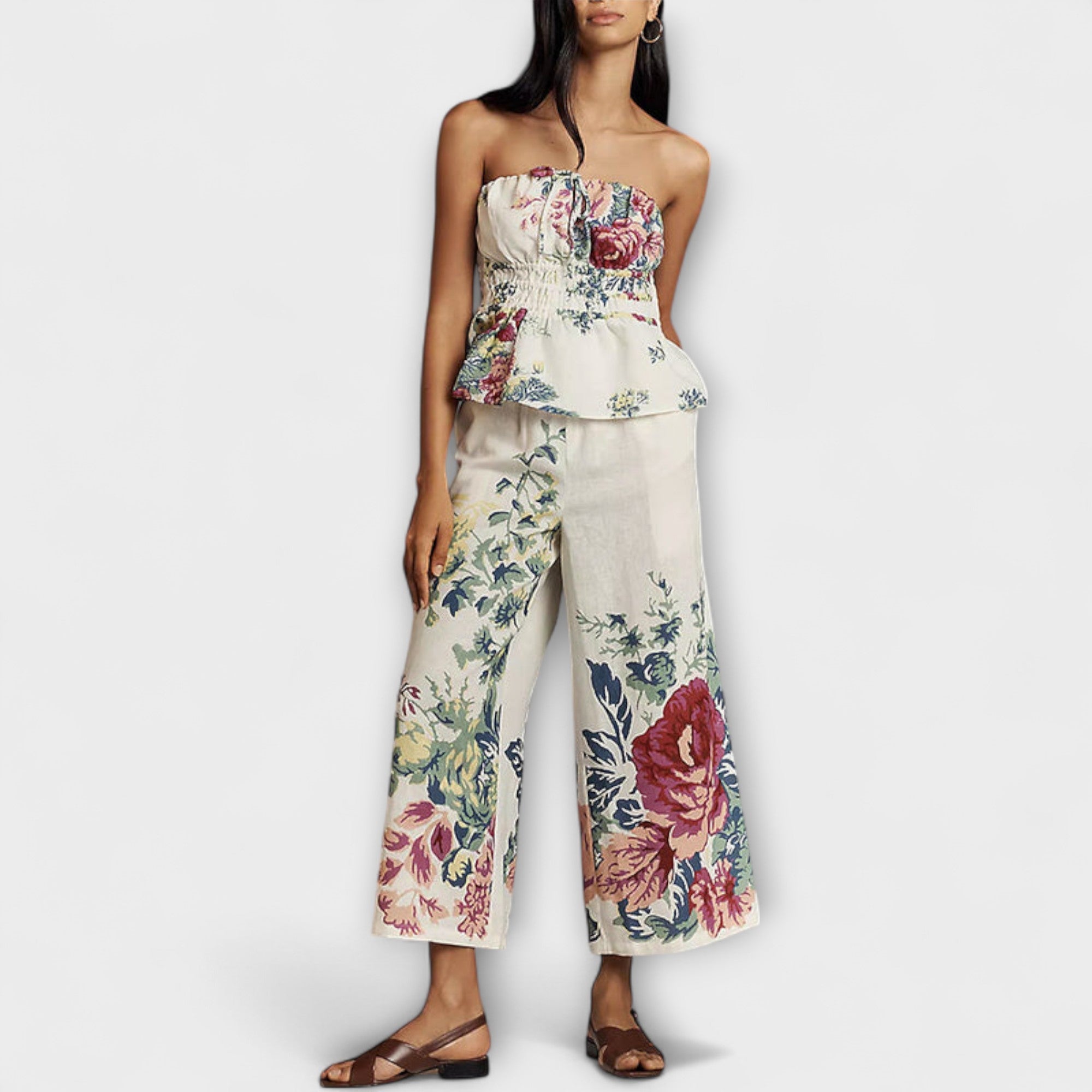Peplum-Bandeau Co-Ord Set by Eleanor Vale