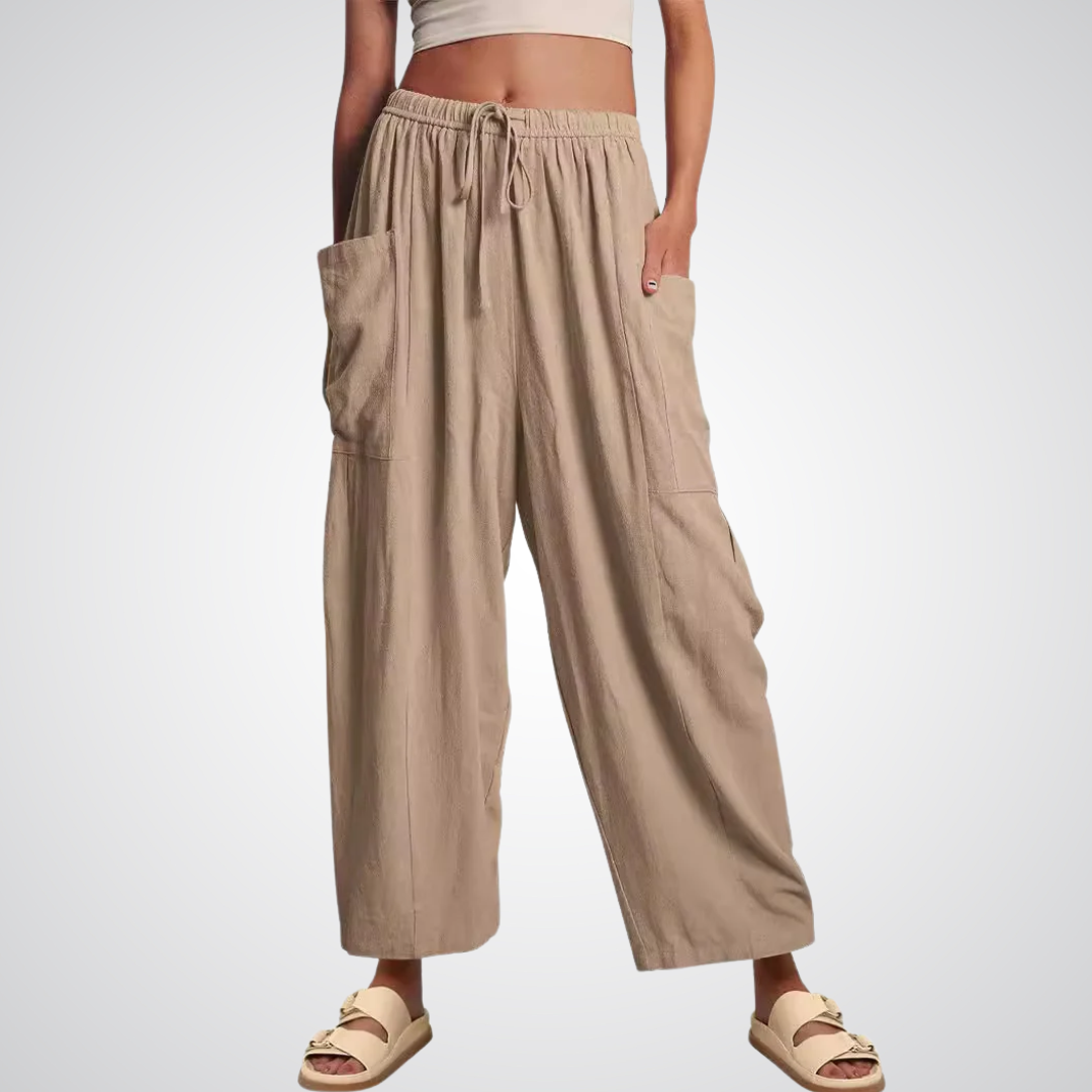 Linen-Cotton Trousers by Eleanor Vale