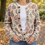 Clara - Watercolour Paisley Cardigan