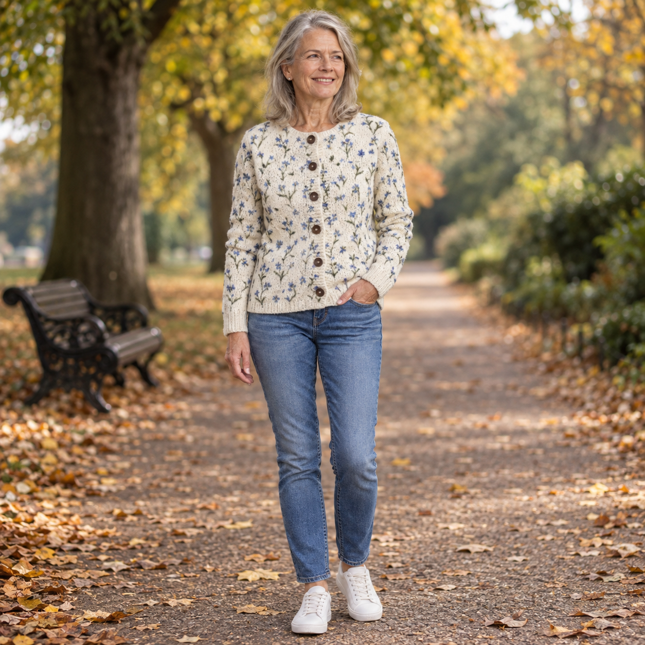 Romy - Wildflower Sprig Cardigan