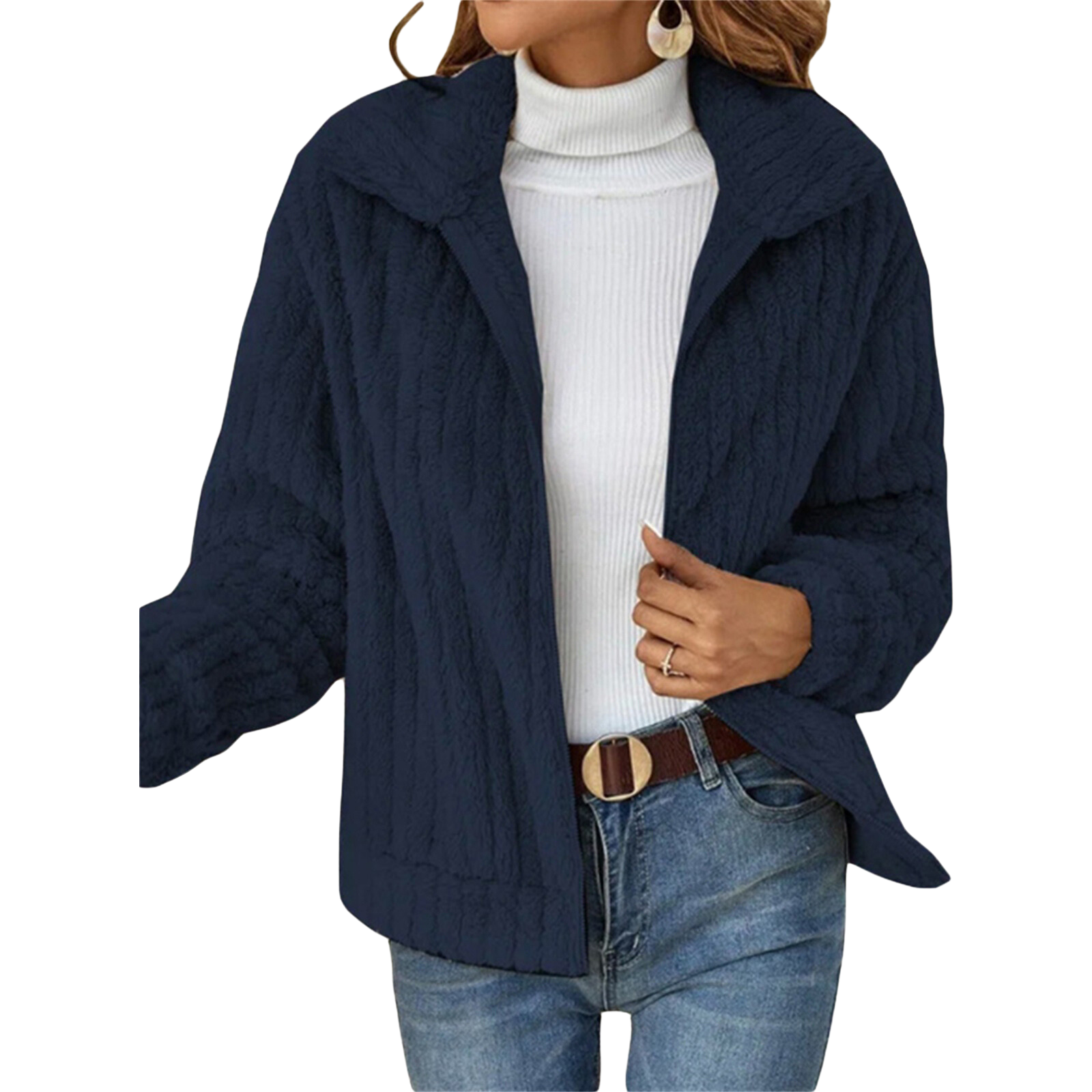Brushed-Teddy Jacket by Eleanor Vale