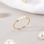 Pearl-Row Ring by Eleanor Vale