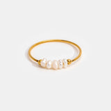 Pearl-Row Ring by Eleanor Vale