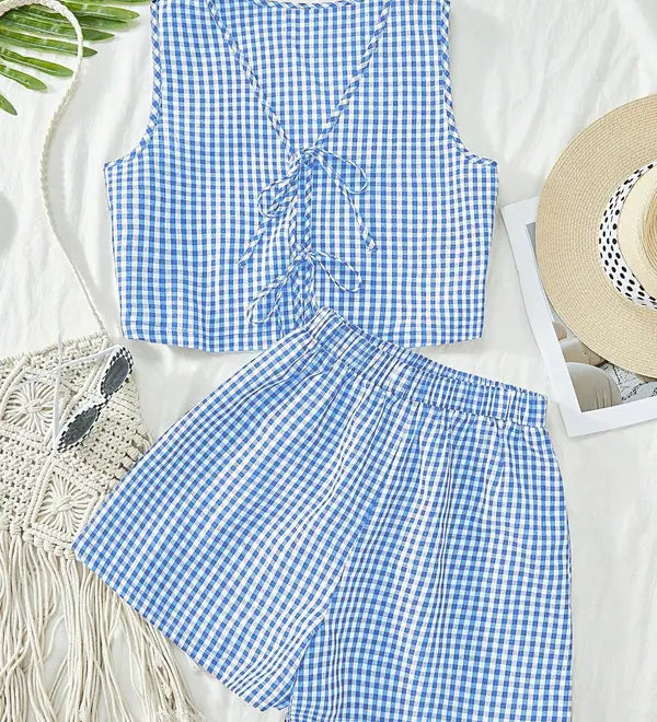 Check-Tie Co-Ord Set by Eleanor Vale