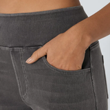 Pull-On Wide-Leg Jeans by Eleanor Vale