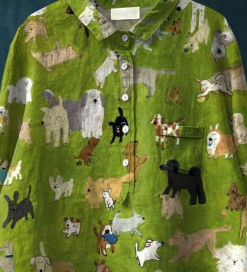 Dog-Print Shirt by Eleanor Vale