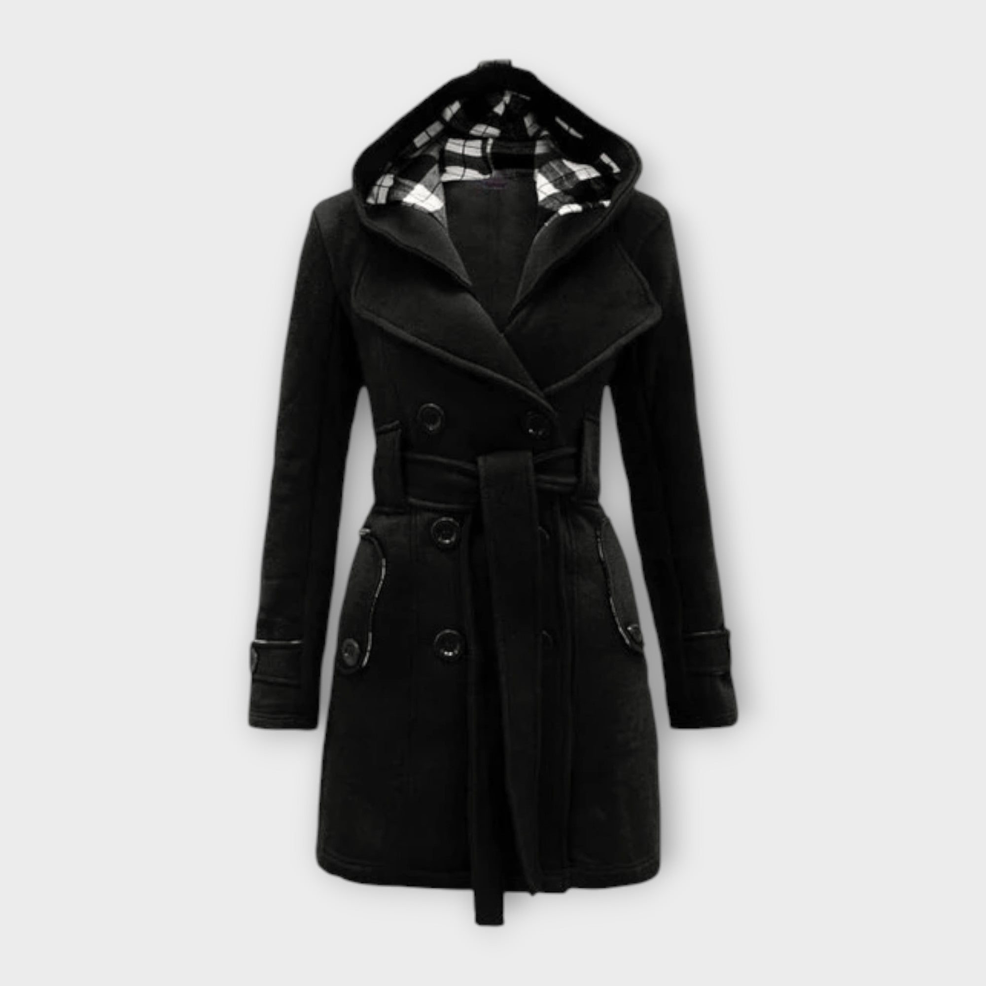 Check-Lined Coat by Eleanor Vale
