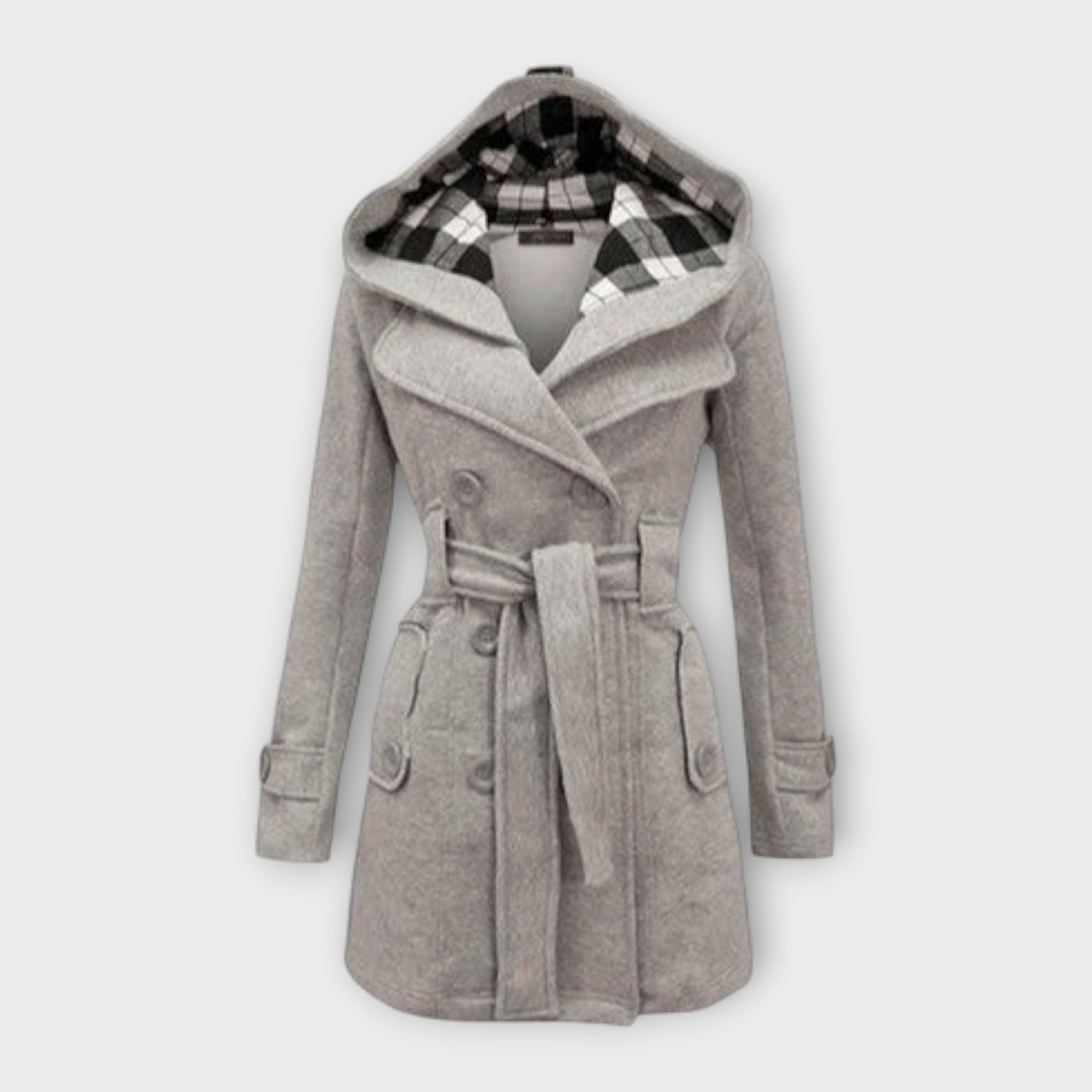Check-Lined Coat by Eleanor Vale