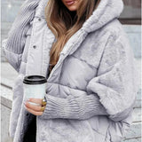 Plush-Panel Coat by Eleanor Vale