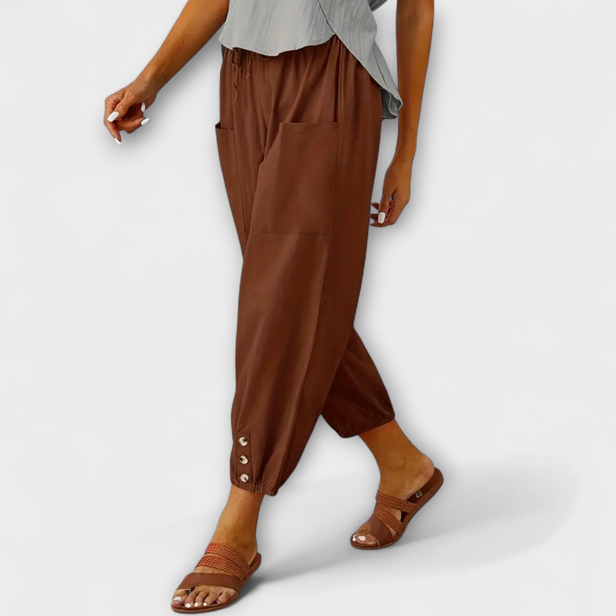 Cuffed-Harem Trousers by Eleanor Vale