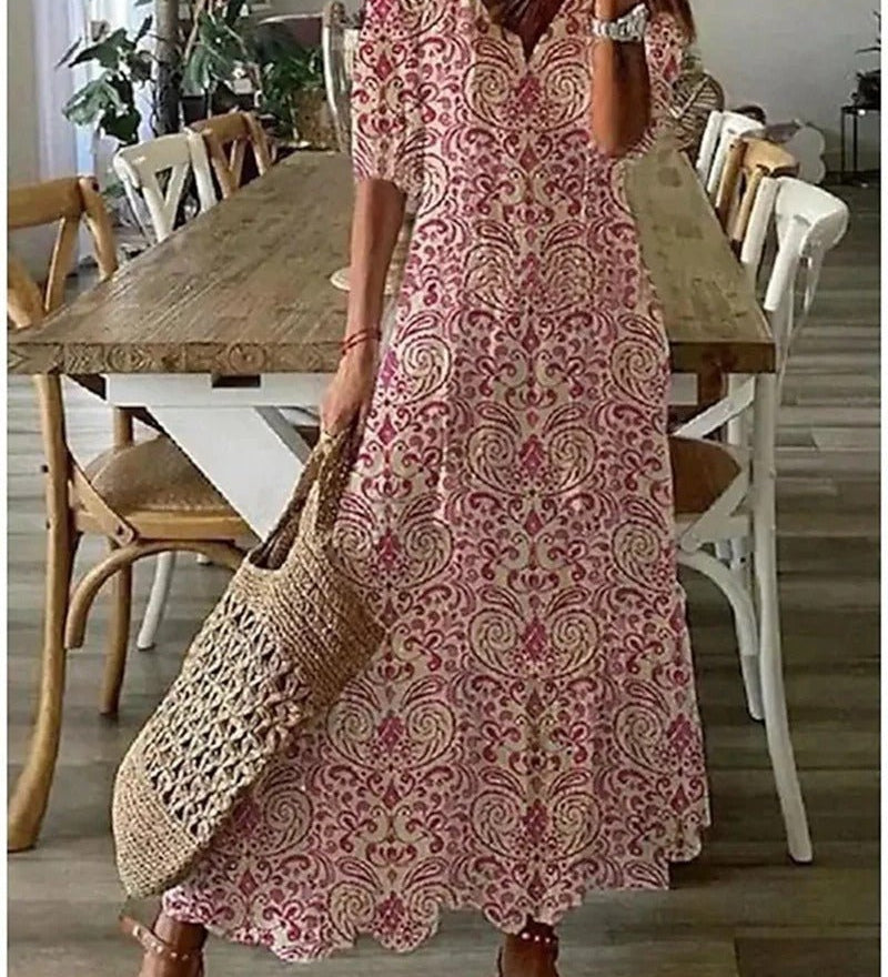 Tassel-Neck Maxi Dress by Eleanor Vale
