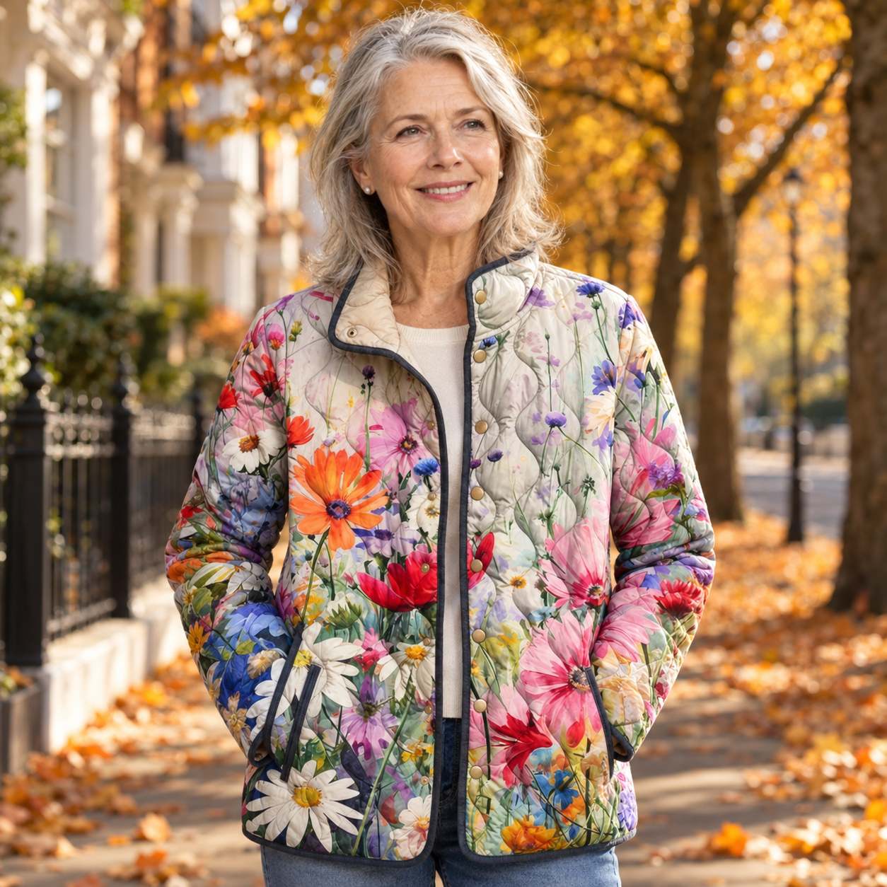Kynn - Wildflower-Print Jacket