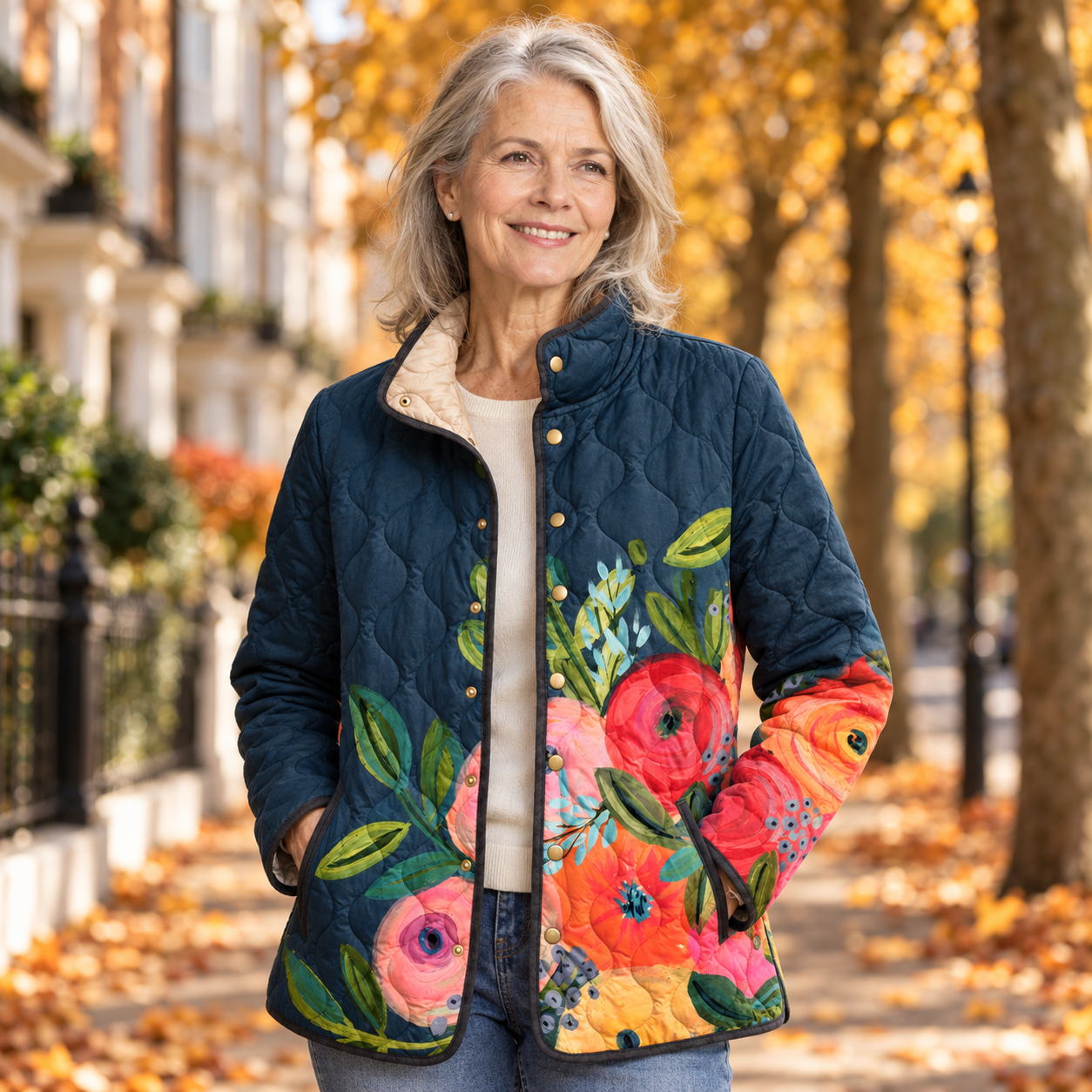 Amaya - Garden-Print Jacket - Multicolour