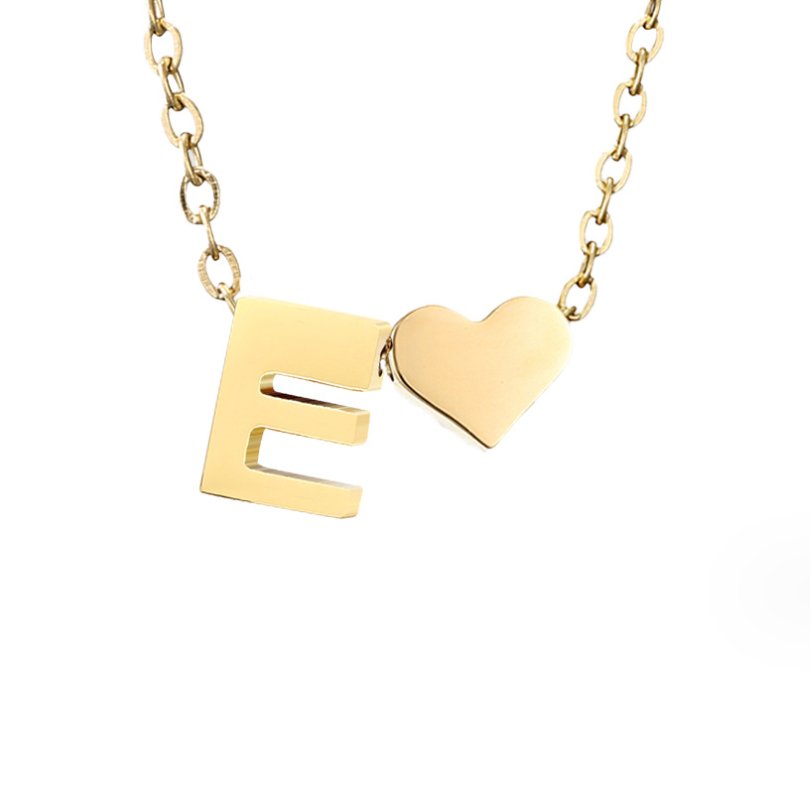 Letter-Heart Necklace by Eleanor Vale
