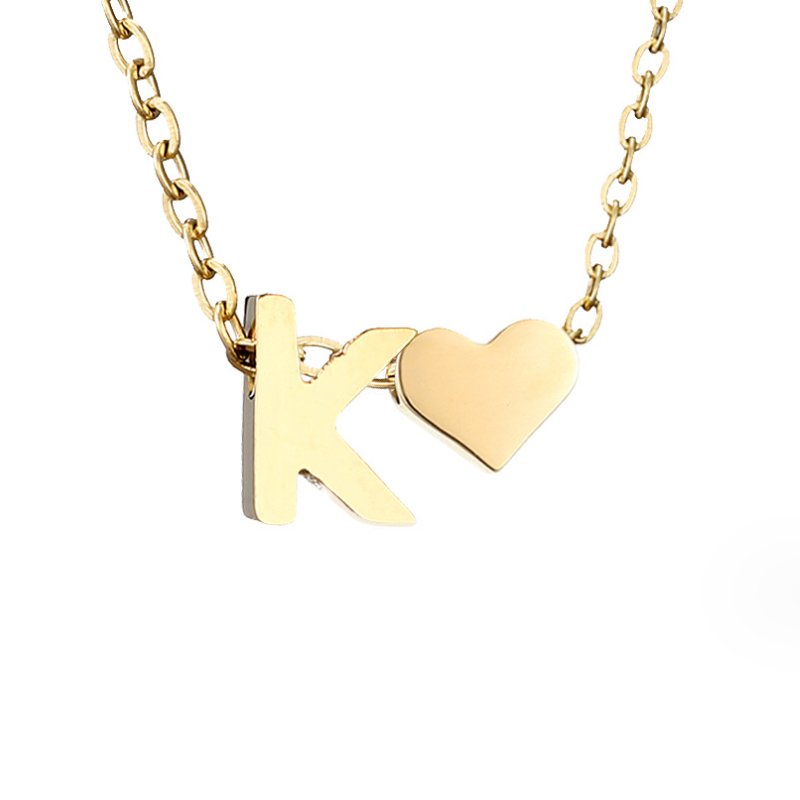 Letter-Heart Necklace by Eleanor Vale