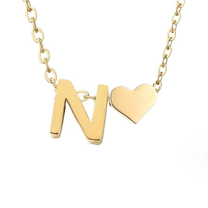 Letter-Heart Necklace by Eleanor Vale