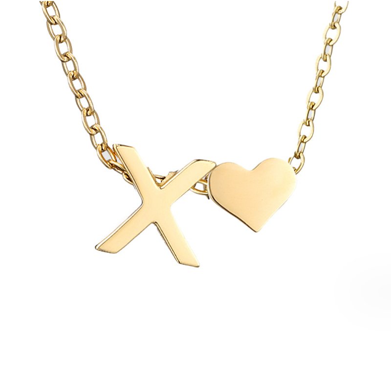 Letter-Heart Necklace by Eleanor Vale