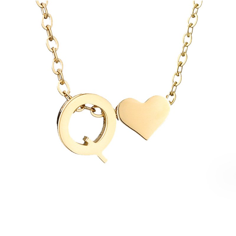 Letter-Heart Necklace by Eleanor Vale