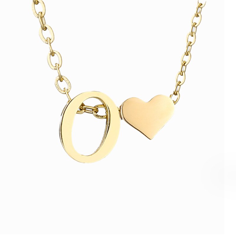 Letter-Heart Necklace by Eleanor Vale