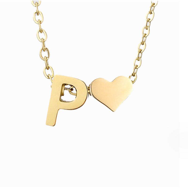 Letter-Heart Necklace by Eleanor Vale