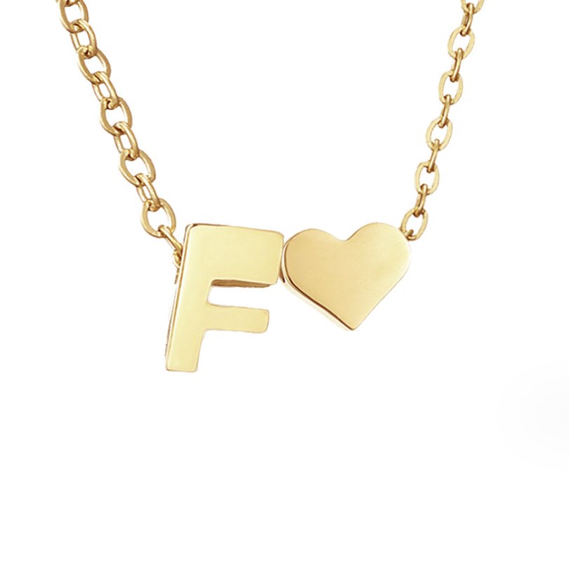 Letter-Heart Necklace by Eleanor Vale
