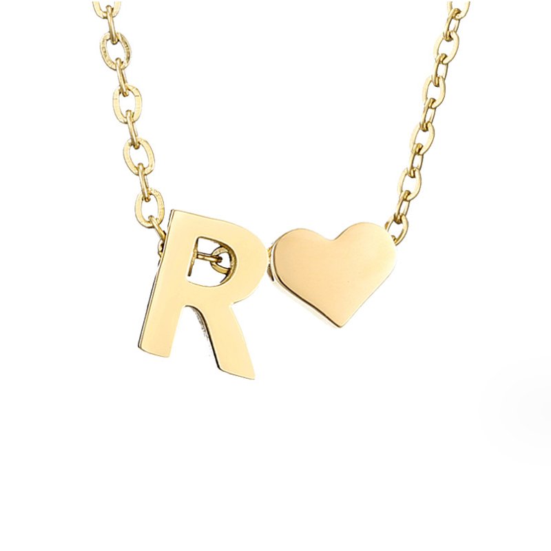 Letter-Heart Necklace by Eleanor Vale