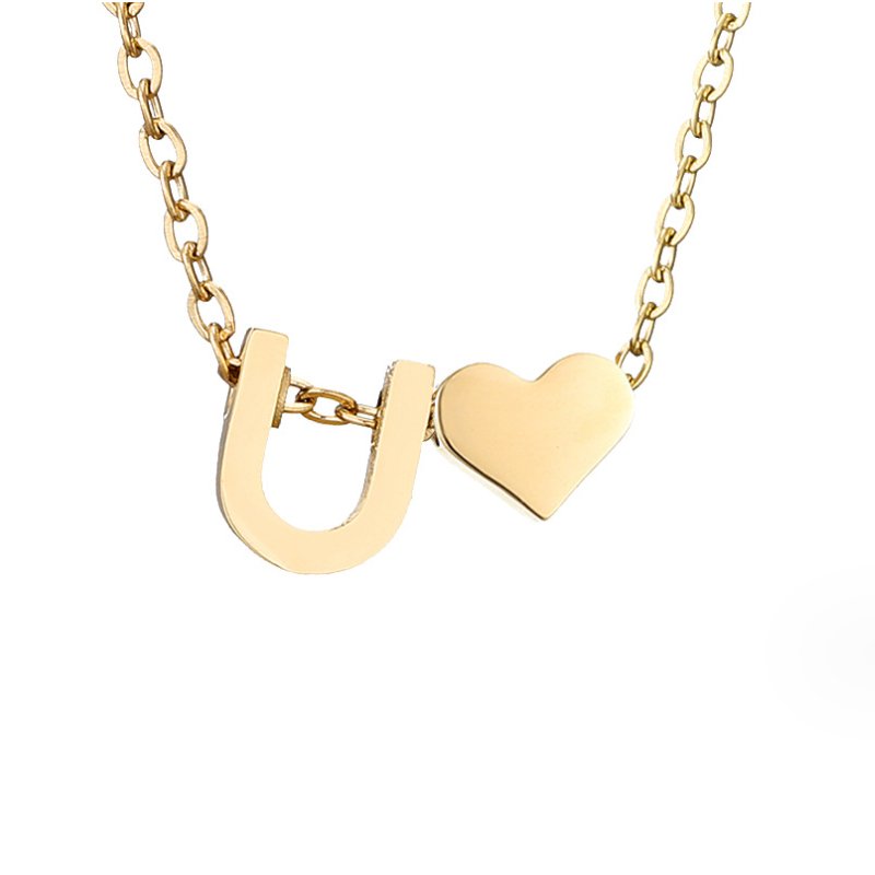 Letter-Heart Necklace by Eleanor Vale