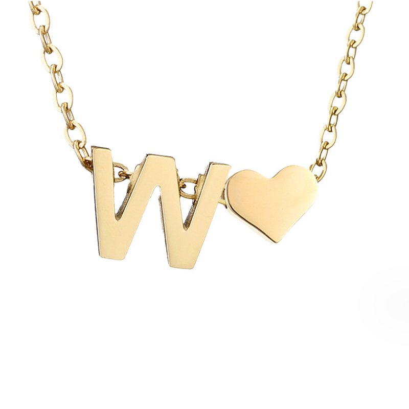 Letter-Heart Necklace by Eleanor Vale