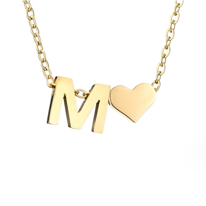 Letter-Heart Necklace by Eleanor Vale