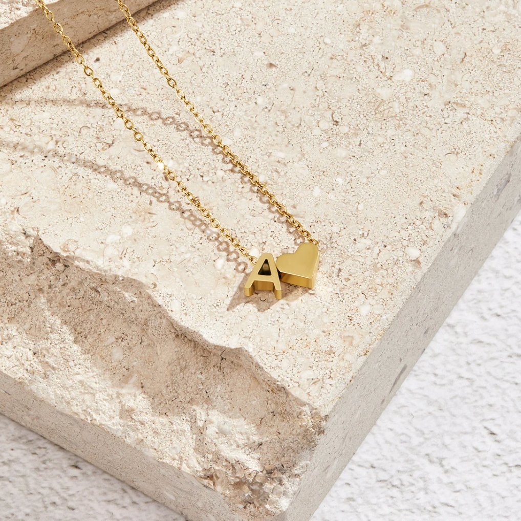 Letter-Heart Necklace by Eleanor Vale