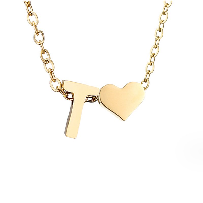 Letter-Heart Necklace by Eleanor Vale