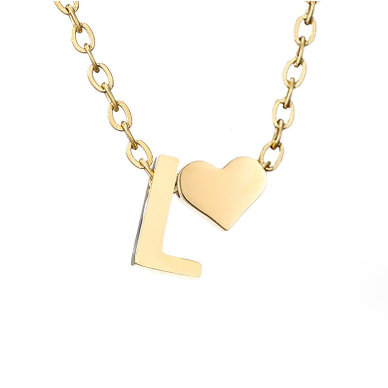 Letter-Heart Necklace by Eleanor Vale
