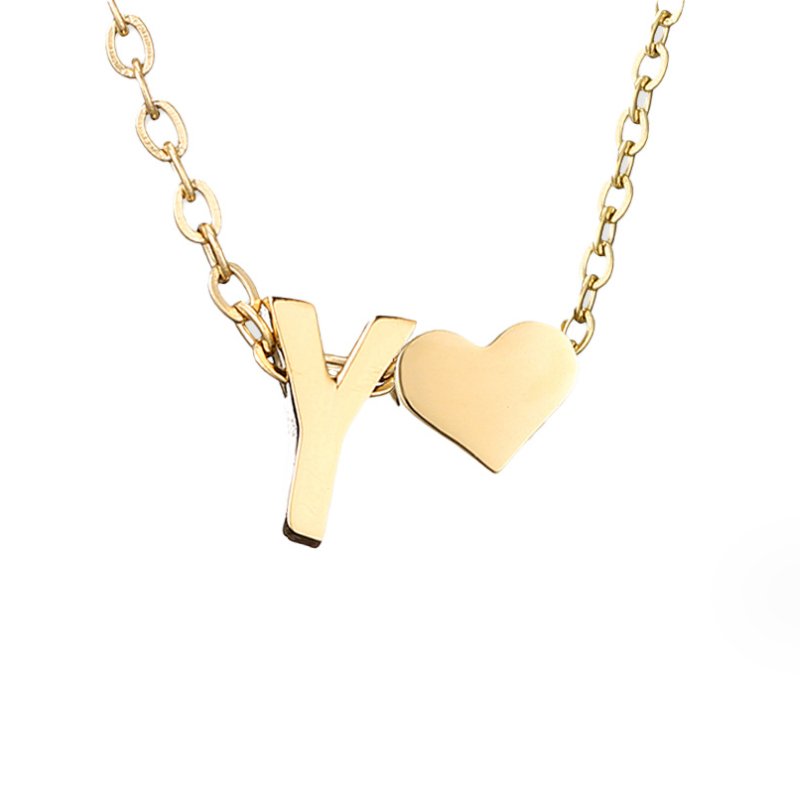 Letter-Heart Necklace by Eleanor Vale