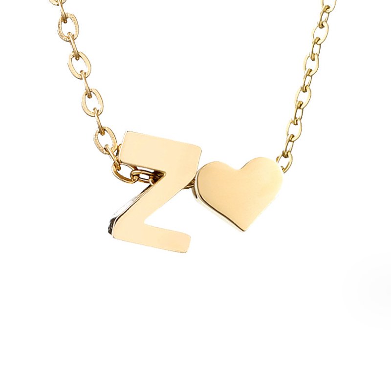 Letter-Heart Necklace by Eleanor Vale