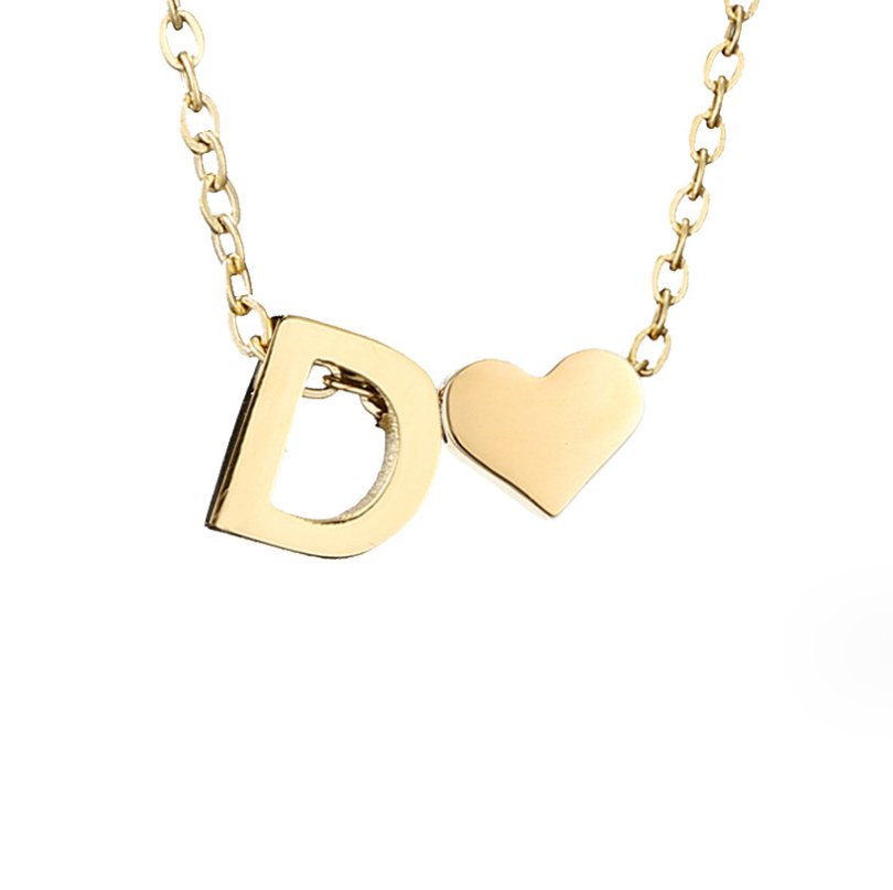 Letter-Heart Necklace by Eleanor Vale
