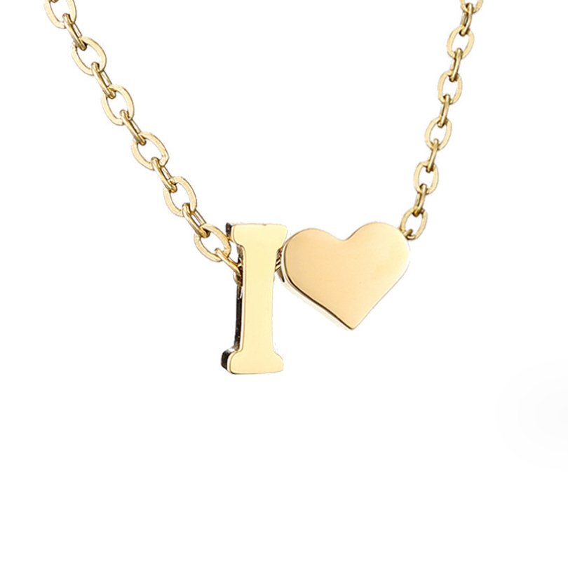 Letter-Heart Necklace by Eleanor Vale