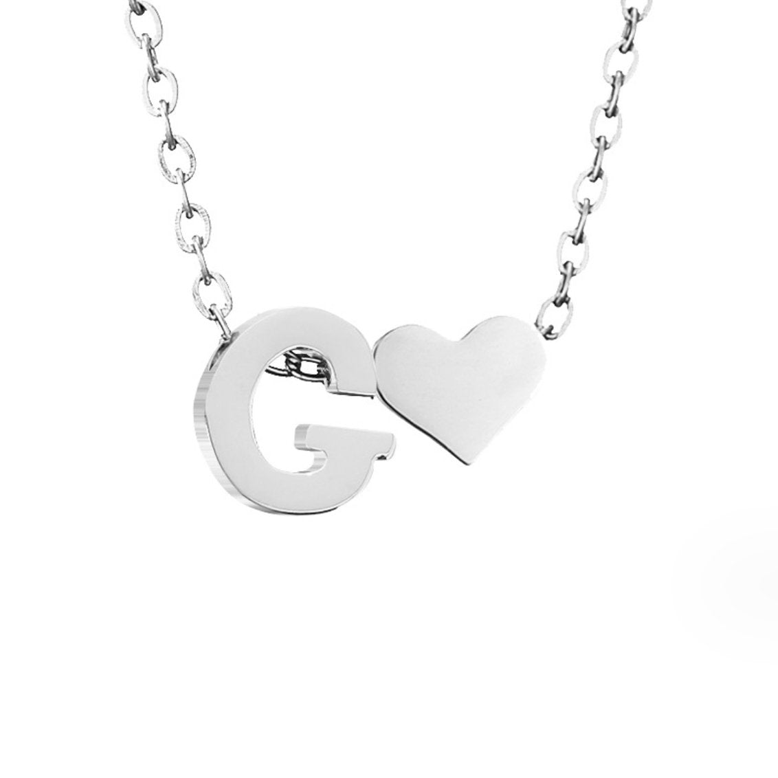 Heart-Letter Necklace by Eleanor Vale