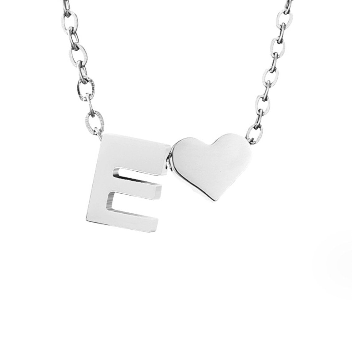 Initial-Heart Necklace by Eleanor Vale